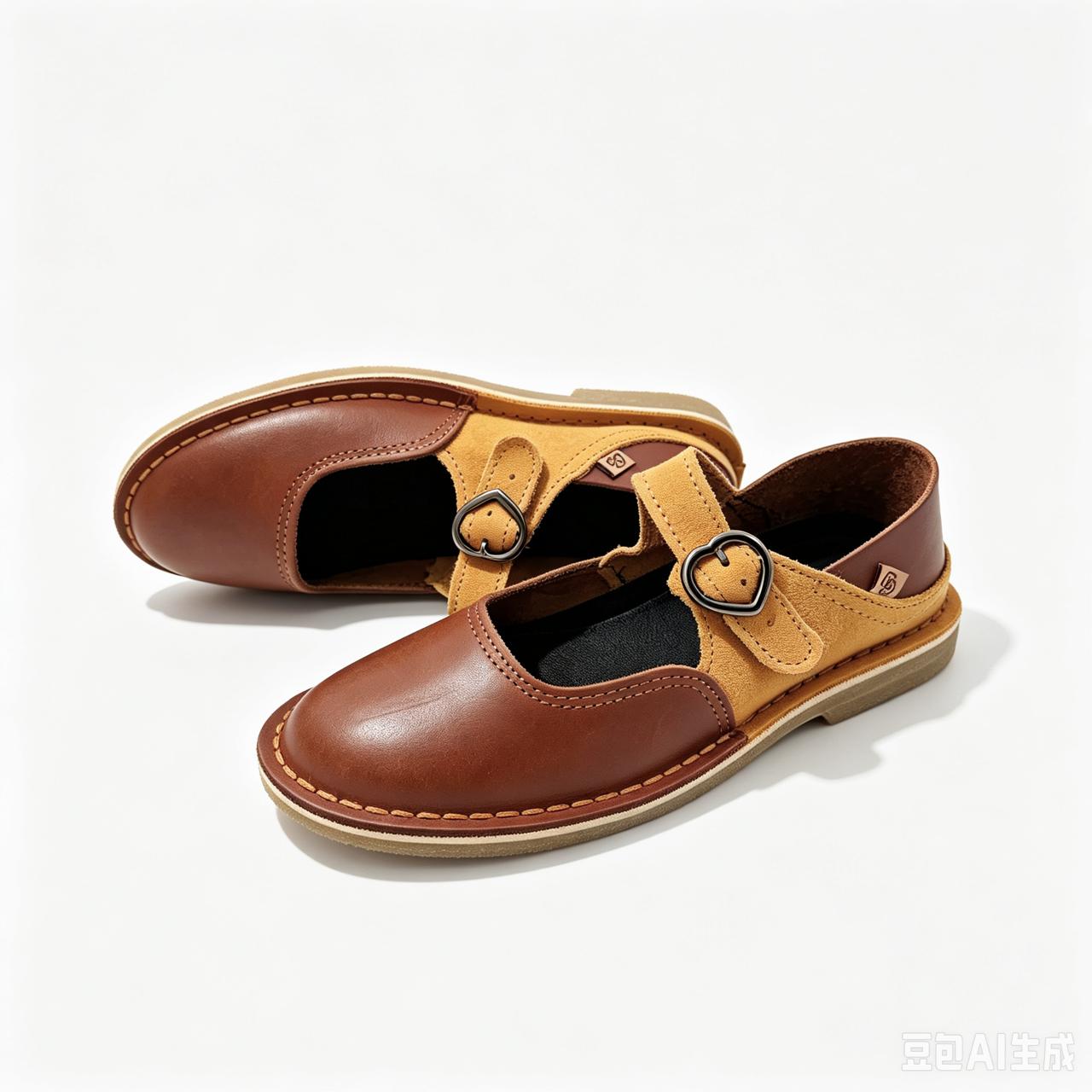 Convertible cross-strap Genuine Leather Pump Sandals