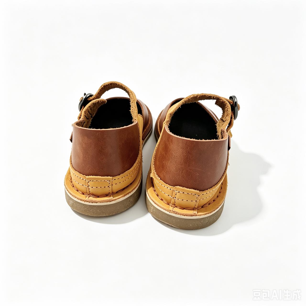 Convertible cross-strap Genuine Leather Pump Sandals