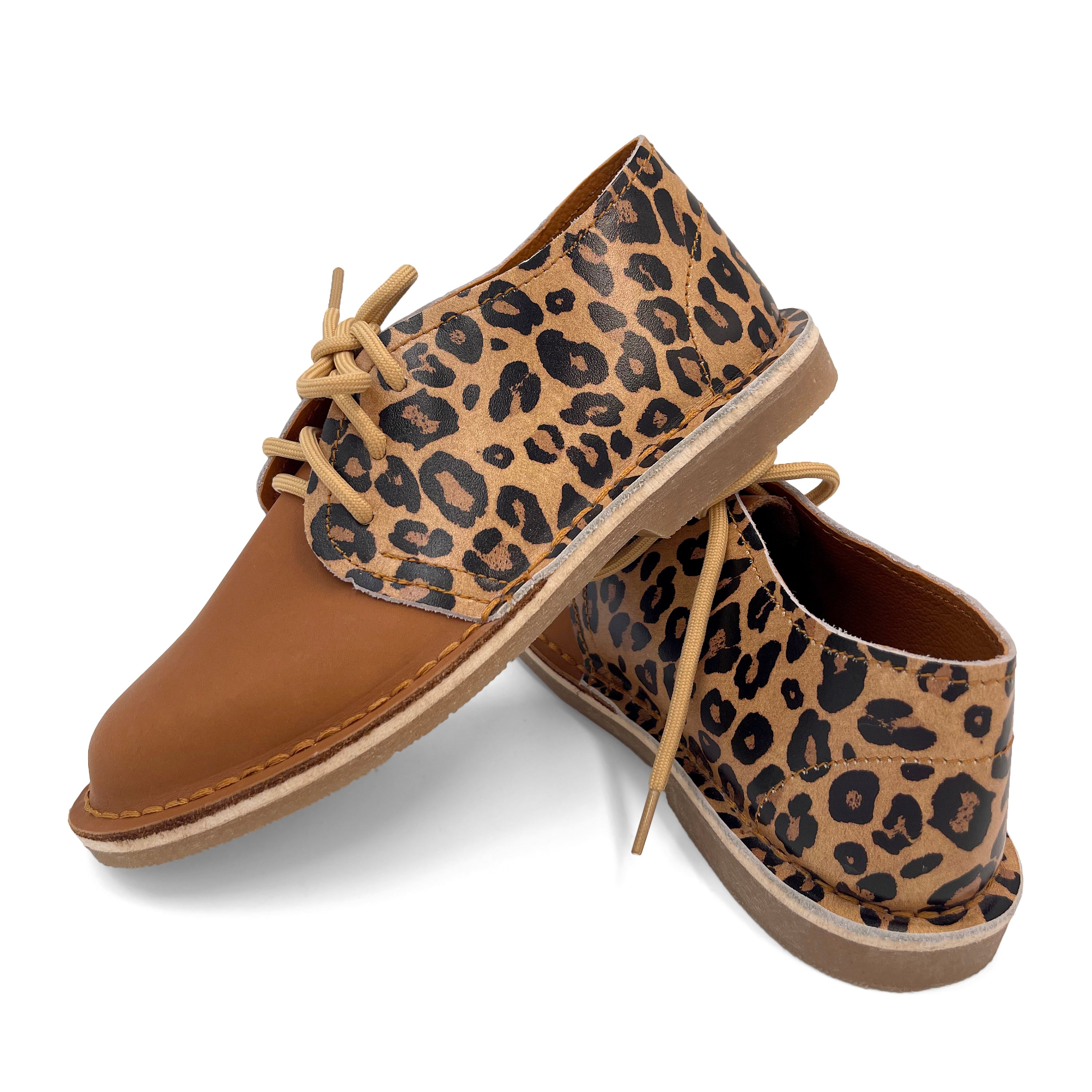 Floral Fusion Vellies - Leopard Print