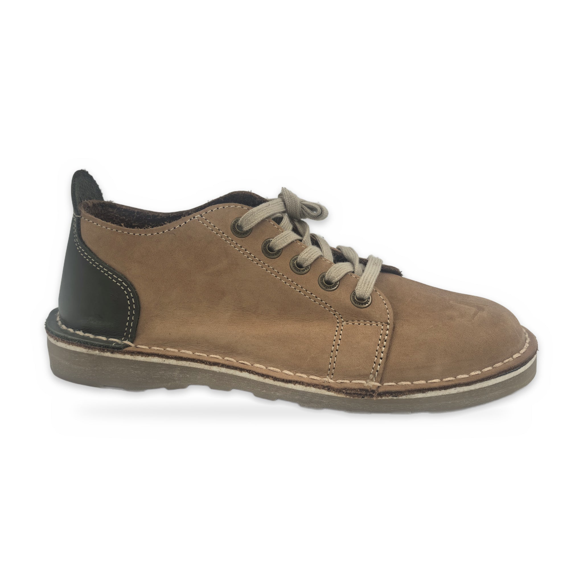 Button Tab Derby Vellies – Brown Two-Tone